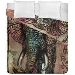 Tribal Elephant Duvet Cover Double Side (california King Size) by Ndabl3x