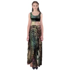 Tribal Elephant Empire Waist Maxi Dress by Ndabl3x