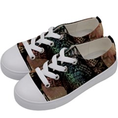 Tribal Elephant Kids  Low Top Canvas Sneakers by Ndabl3x