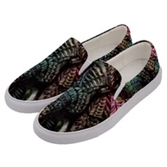 Tribal Elephant Men s Canvas Slip Ons by Ndabl3x