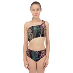 Tribal Elephant Spliced Up Two Piece Swimsuit by Ndabl3x