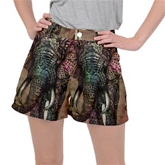 Tribal Elephant Women s Ripstop Shorts by Ndabl3x