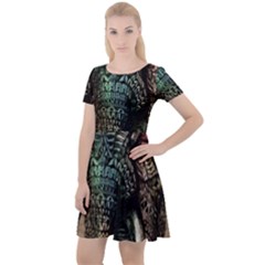 Tribal Elephant Cap Sleeve Velour Dress  by Ndabl3x