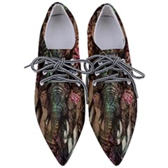 Tribal Elephant Pointed Oxford Shoes by Ndabl3x