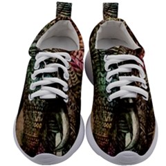 Tribal Elephant Kids Athletic Shoes by Ndabl3x