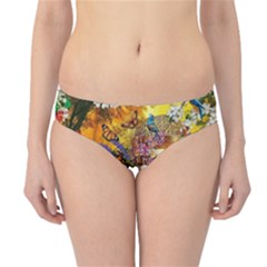 Garden Of Paradise Butterfly Swan Bird Painting Gazebo, Peacock Flower Hipster Bikini Bottoms by Ndabl3x