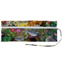 Garden Of Paradise Butterfly Swan Bird Painting Gazebo, Peacock Flower Roll Up Canvas Pencil Holder (M) View2