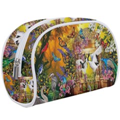 Garden Of Paradise Butterfly Swan Bird Painting Gazebo, Peacock Flower Make Up Case (large) by Ndabl3x