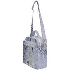 White Peacock Bird Crossbody Day Bag by Ndabl3x