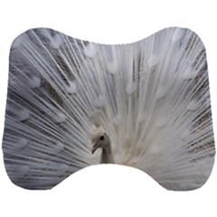 White Peacock Bird Head Support Cushion by Ndabl3x