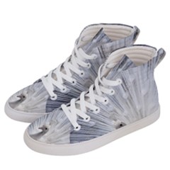 White Peacock Bird Men s Hi-top Skate Sneakers by Ndabl3x