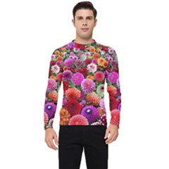 Flowers Colorful Garden Nature Men s Long Sleeve Rash Guard by Ndabl3x