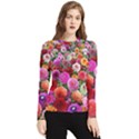 Flowers Colorful Garden Nature Women s Long Sleeve Rash Guard View1