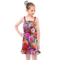 Flowers Colorful Garden Nature Kids  Overall Dress by Ndabl3x