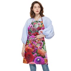 Flowers Colorful Garden Nature Pocket Apron by Ndabl3x