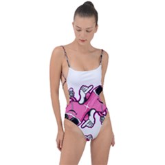 Lovely Inu 1 Tie Strap One Piece Swimsuit by posters