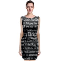 Abstract Advent Backdrop Background Card Sleeveless Velvet Midi Dress