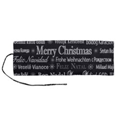 Abstract Advent Backdrop Background Card Roll Up Canvas Pencil Holder (m) by Azkajaya