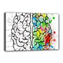 Brain Mind Psychology Idea Drawing Short Overalls Canvas 18  x 12  (Stretched) View1