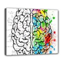 Brain Mind Psychology Idea Drawing Short Overalls Deluxe Canvas 24  x 20  (Stretched) View1