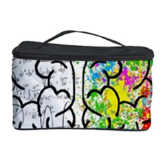 Brain Mind Psychology Idea Drawing Short Overalls Cosmetic Storage Case by Azkajaya