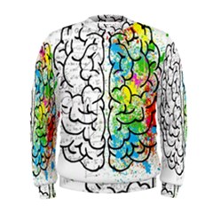 Brain Mind Psychology Idea Drawing Short Overalls Men s Sweatshirt