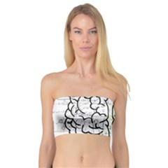 Brain Mind Psychology Idea Drawing Short Overalls Bandeau Top by Azkajaya