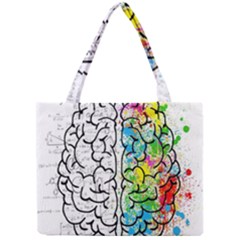 Brain Mind Psychology Idea Drawing Short Overalls Mini Tote Bag