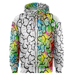 Brain Mind Psychology Idea Drawing Short Overalls Men s Core Hoodie