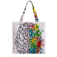 Brain Mind Psychology Idea Drawing Short Overalls Zipper Grocery Tote Bag