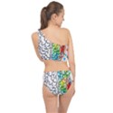 Brain Mind Psychology Idea Drawing Short Overalls Spliced Up Two Piece Swimsuit View2