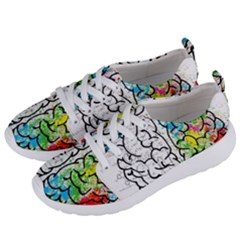 Brain Mind Psychology Idea Drawing Short Overalls Women s Lightweight Sports Shoes by Azkajaya