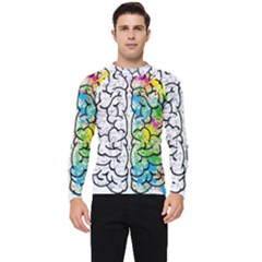 Brain Mind Psychology Idea Drawing Short Overalls Men s Long Sleeve Rash Guard by Azkajaya