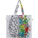 Brain Mind Psychology Idea Drawing Short Overalls Canvas Travel Bag View1