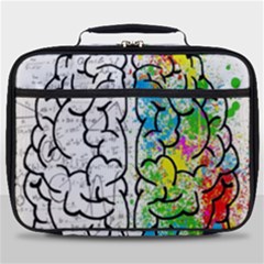 Brain Mind Psychology Idea Drawing Short Overalls Full Print Lunch Bag by Azkajaya