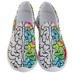 Brain Mind Psychology Idea Drawing Short Overalls Men s Lightweight Slip Ons by Azkajaya