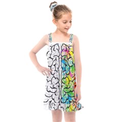 Brain Mind Psychology Idea Drawing Short Overalls Kids  Overall Dress by Azkajaya