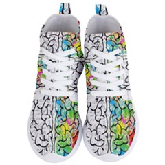 Brain Mind Psychology Idea Drawing Short Overalls Women s Lightweight High Top Sneakers by Azkajaya