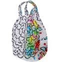 Brain Mind Psychology Idea Drawing Short Overalls Travel Backpack View1