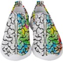 Brain Mind Psychology Idea Drawing Short Overalls Kids  Slip On Sneakers View1