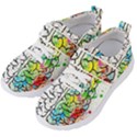 Brain Mind Psychology Idea Drawing Short Overalls Kids  Velcro Strap Shoes View2