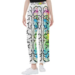 Brain Mind Psychology Idea Drawing Short Overalls Women s Pants  by Azkajaya