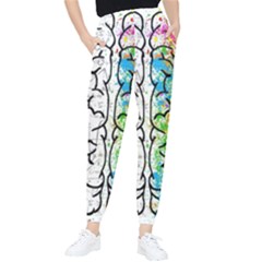 Brain Mind Psychology Idea Drawing Short Overalls Women s Tapered Pants by Azkajaya