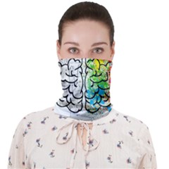 Brain Mind Psychology Idea Drawing Short Overalls Face Covering Bandana (adult) by Azkajaya