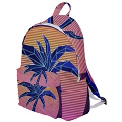 Abstract 3d Art Holiday Island Palm Tree Pink Purple Summer Sunset Water The Plain Backpack by Cemarart