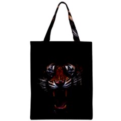 Tiger Angry Nima Face Wild Zipper Classic Tote Bag