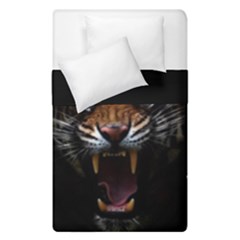 Tiger Angry Nima Face Wild Duvet Cover Double Side (single Size) by Cemarart