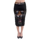 Tiger Angry Nima Face Wild Midi Pencil Skirt View1