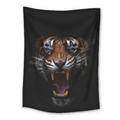 Tiger Angry Nima Face Wild Medium Tapestry by Cemarart