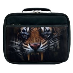 Tiger Angry Nima Face Wild Lunch Bag by Cemarart